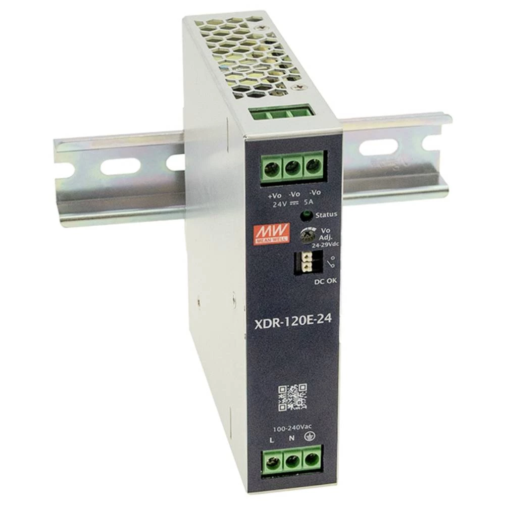 MEAN WELL XDR-120E-36 DIN-napajanje (DIN-letva) 36 V 3.33 A 119.88 W Content 1 kom. slika