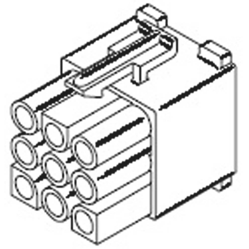 Molex kućište kabelske utičnice Ukupan broj polova 9 19091099 1 St. Bulk slika