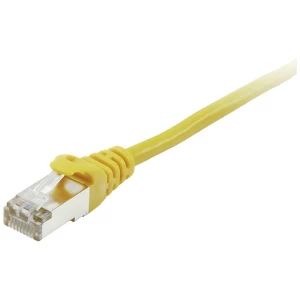 Equip 605563 RJ45 mrežni kabel, Patch kabel cat 6 S/FTP 0.25 m žuta pozlaćeni kontakti 1 St. slika