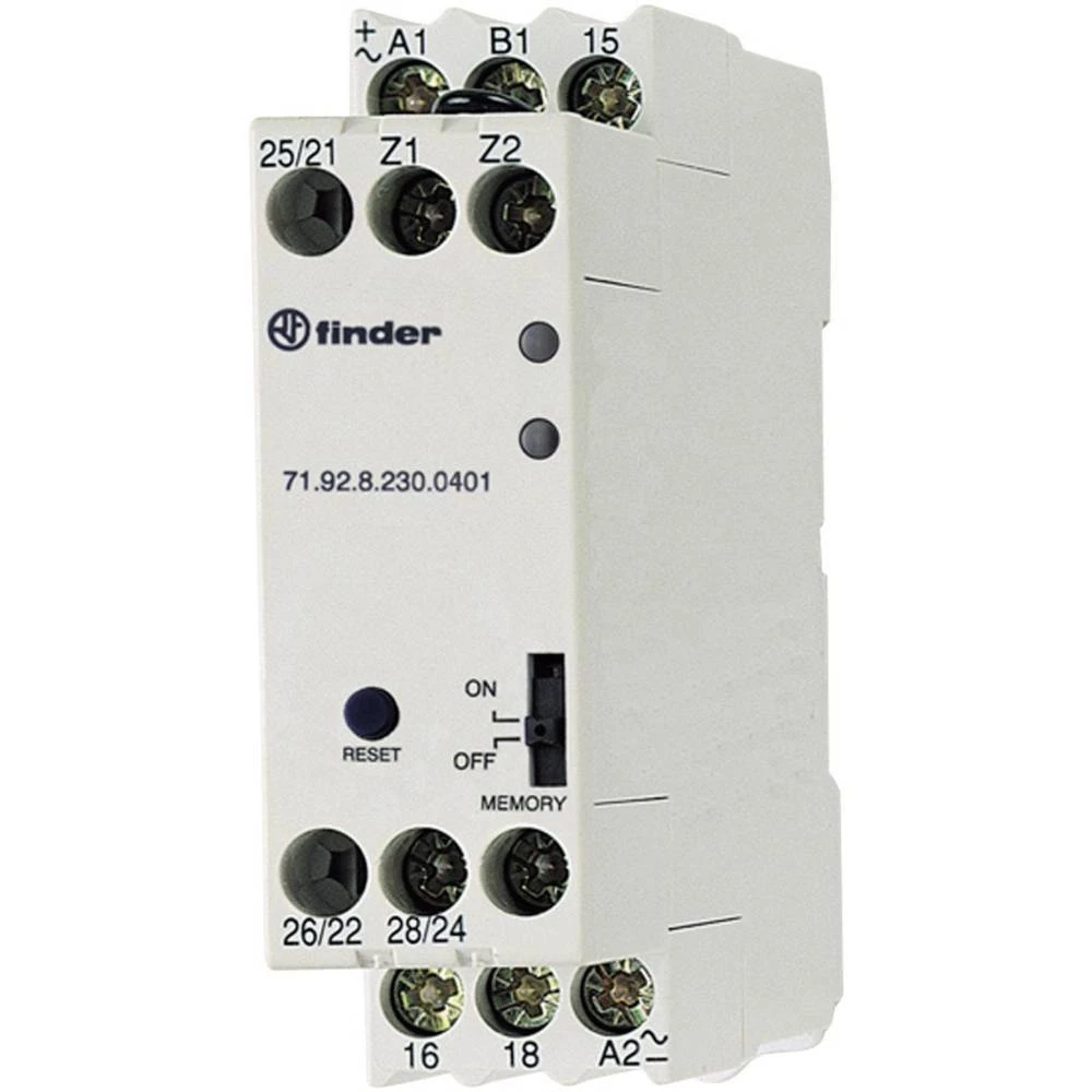 Nadzorni relej 230 V/AC 2 prebacivanje 5 ST Finder 71.92.8.230.0001 Temperatura slika
