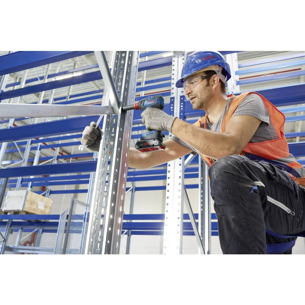 Bosch Professional GDX18V GSR18V Aku- udarni stezač, Akumulatorska bušilica 18 V 4.0 Ah Li-Ion Uklj. kofer, Uklj. 2 akumulatora slika