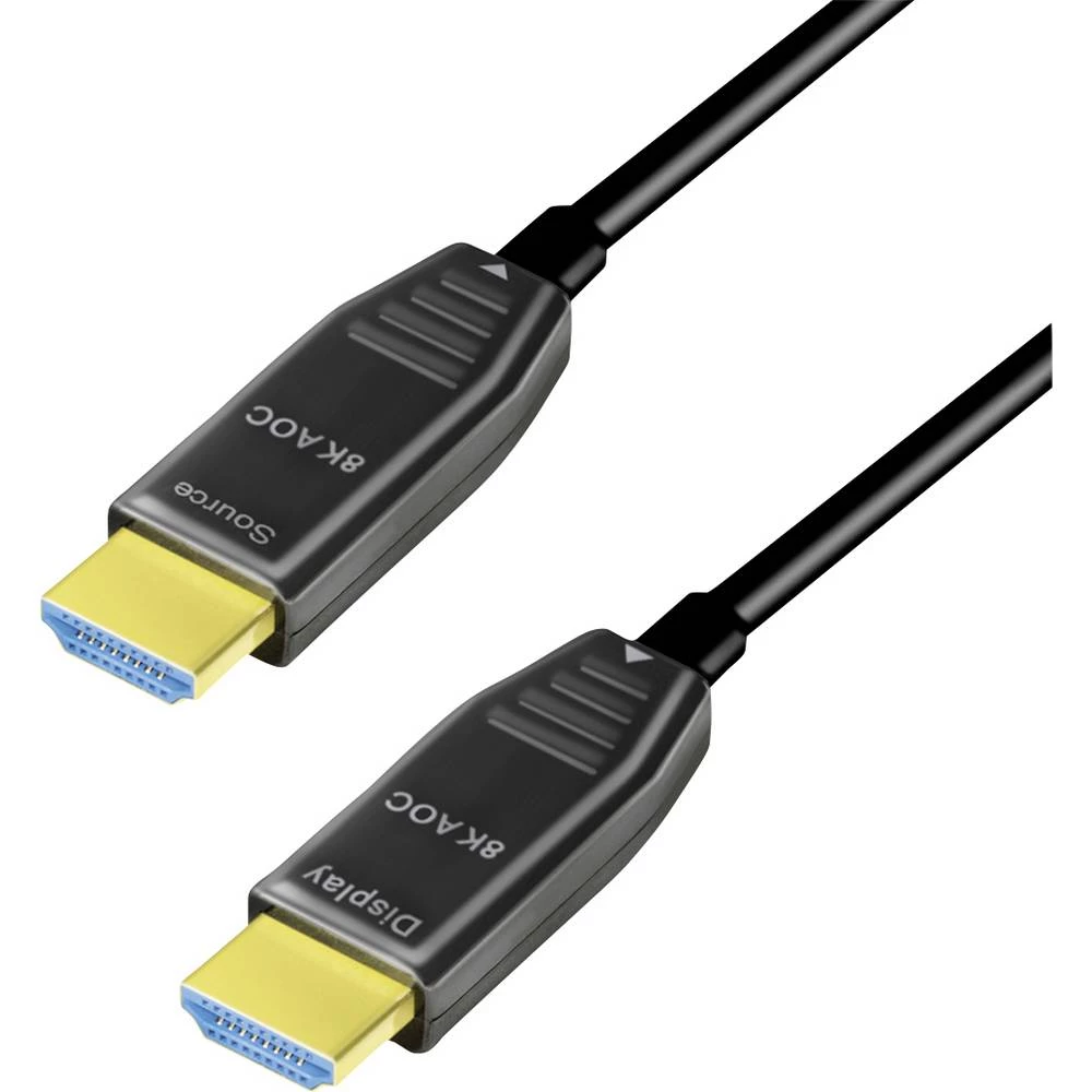 LogiLink HDMI AV priključni kabel [1x muški konektor HDMI - 1x muški konektor HDMI] 10 m crna slika