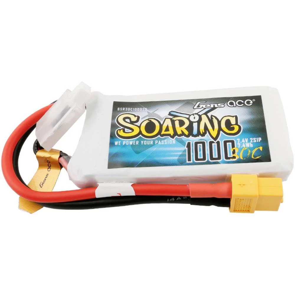 Gens ace lipo akumulatorski paket za modele 7.4 V 1000 mAh Broj ćelija: 2 30 C softcase xt60 slika