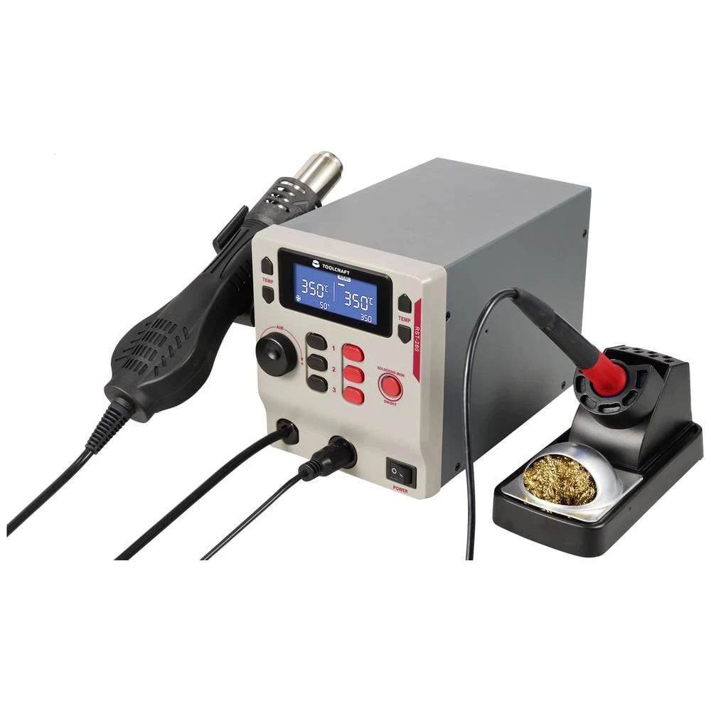 TOOLCRAFT RST-280 komplet stanice za lemljenje digitalni 865 W 80 - 500 °C uklj. vrh za lemljenje slika