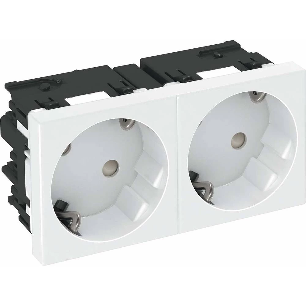 OBO Bettermann 6120482 Kabelske kanalice OBO Vertr utičnica 33 stupnja 2-struki zaštitni kontakt STD Bijela slika