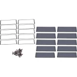 Hammond Electronics završna ploča aluminij crna (D x Š x V) 6 x 194 x 72 mm 1 St.