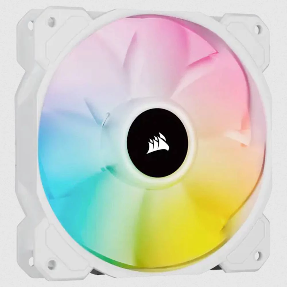 Corsair SP120 RGB ELITE ventilator za kućište računala 12 cm Bijela 1 kom. Corsair SP120 RGB ELITE ventilator za PC kućište bijela slika