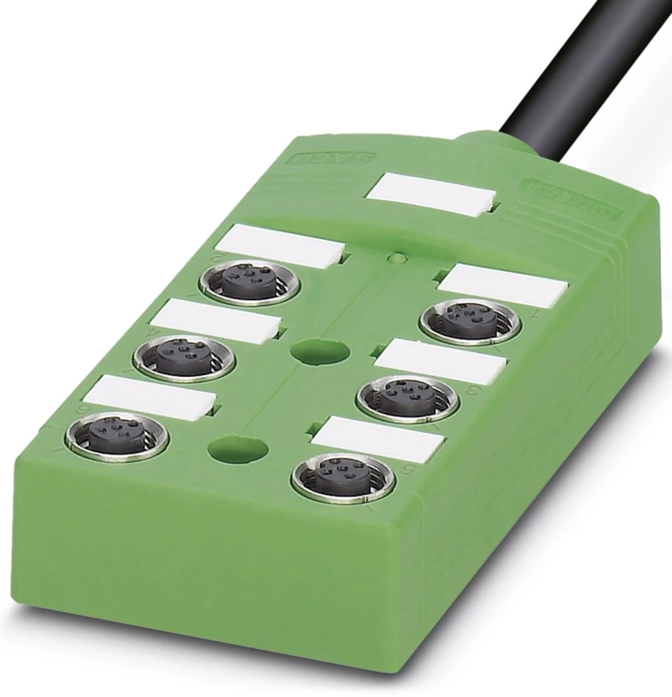 Kutija za senzore/aktore, pasivna M12-razdjelnik s metalnim navojem SACB-6 / 12- 5,0PUR SCO 1517026 Phoenix Contact 1 kom. slika