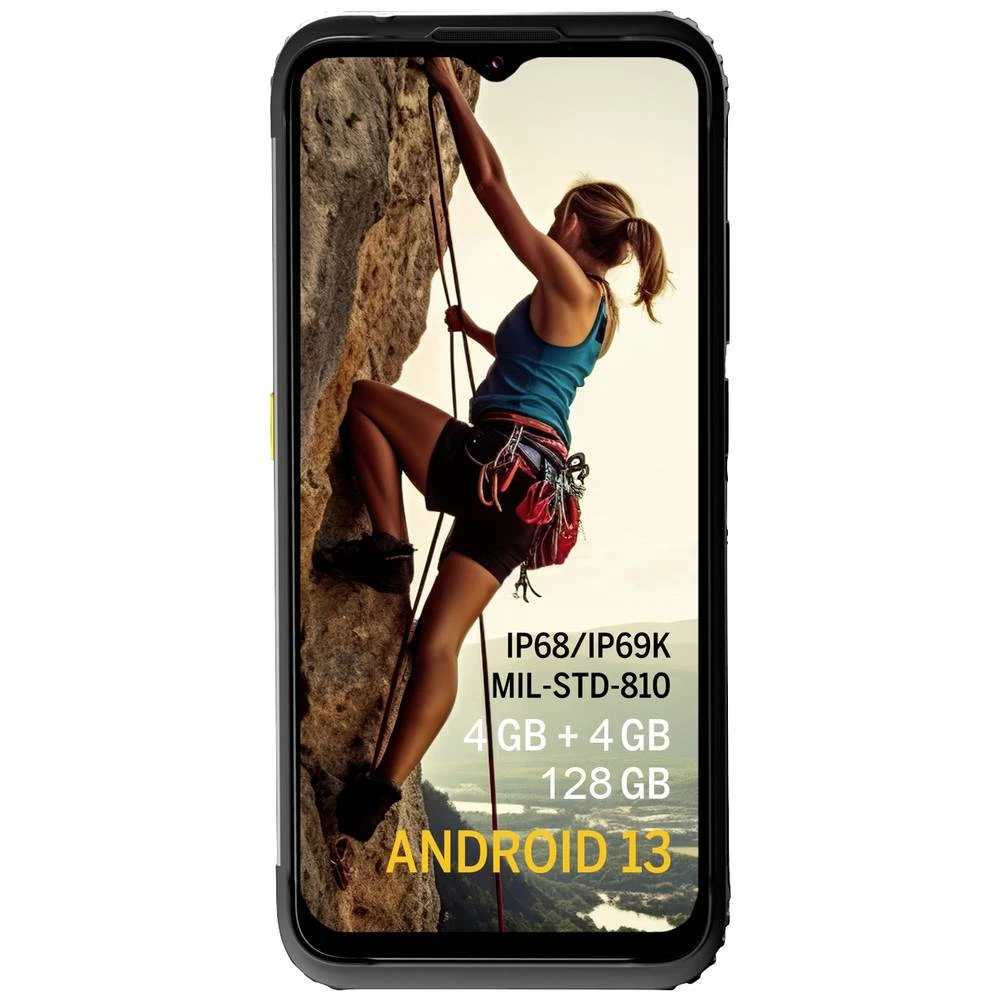 AGM Mobile AGM H6 Lite pametni telefon 128 GB 16.7 cm (6.56 palac) crnaAndroid™ 13;Triple-Slot slika