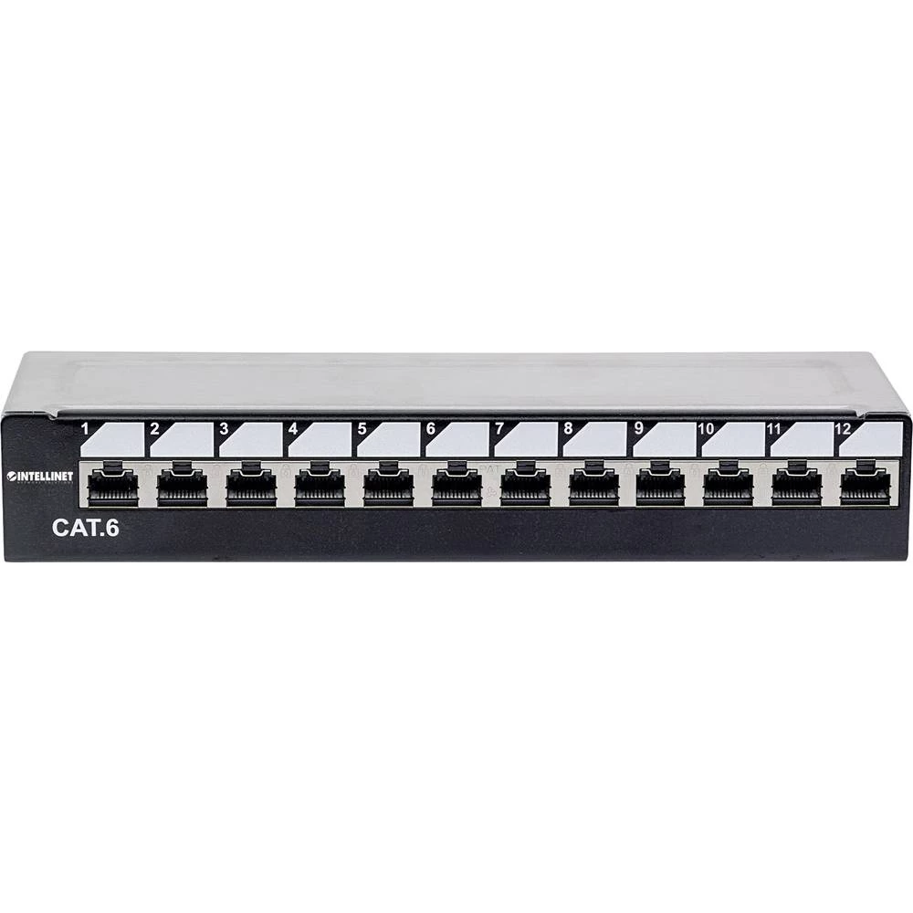 12 ulaza Mreža Patch panel Intellinet CAT 6 1 U slika