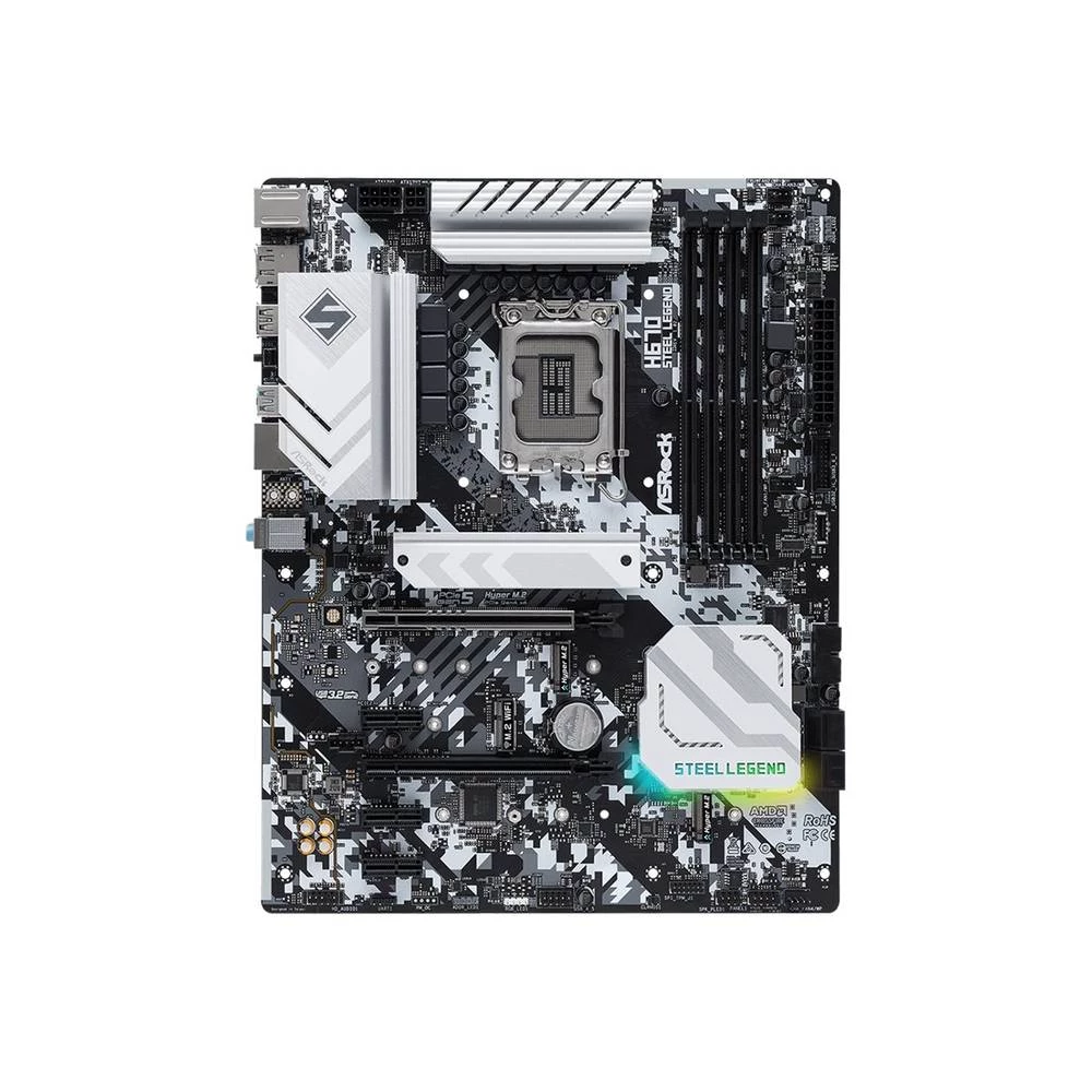 Asrock H670 Steel Legend, Intel, LGA 1700, Intel® Celeron®, Intel® Core™ i3, Intel® Core™ i5, Intel® Core™ i7, Intel® Core™ i9, Intel® Pentium®, DDR4-SDRAM, 128GB, DIMM ASRock H670 Steel Legend mat... slika