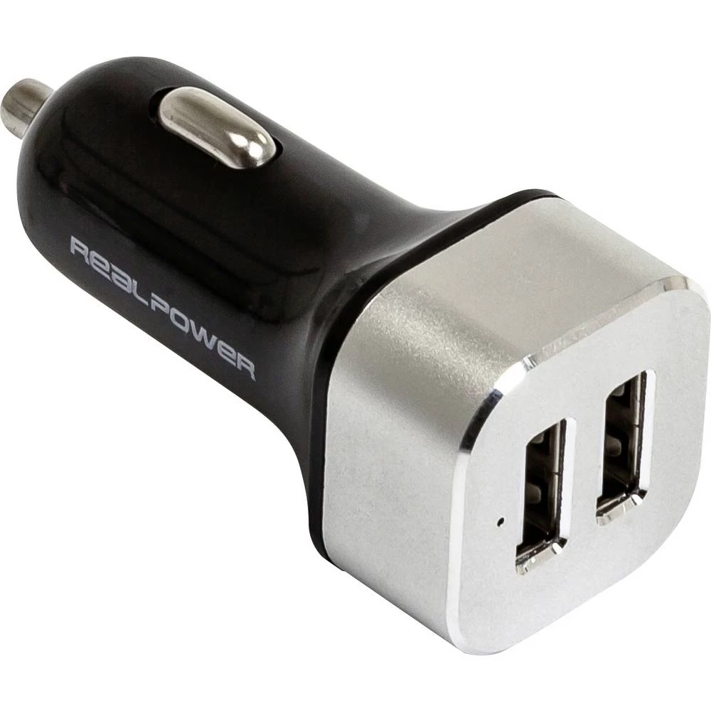 RealPower 176635 USB punjač osobno vozilo Izlazna struja maks. 2400 mA 2 x USB slika