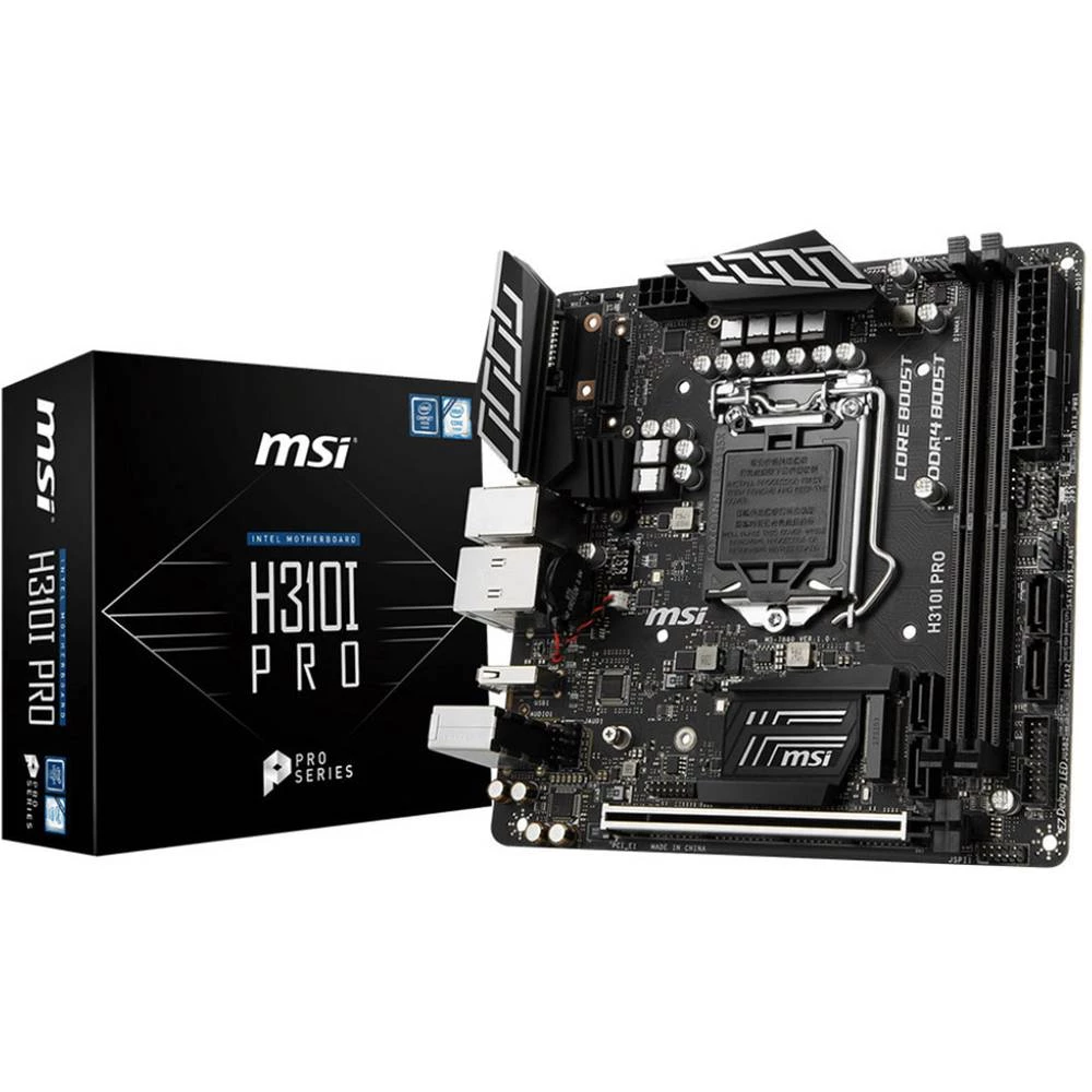 Matična ploča MSI H310I PRO mini-ITX Baza Intel&reg; 1151 Faktor oblika Mini-ITX Set čipova matične ploče Intel&reg; H310 Expres slika