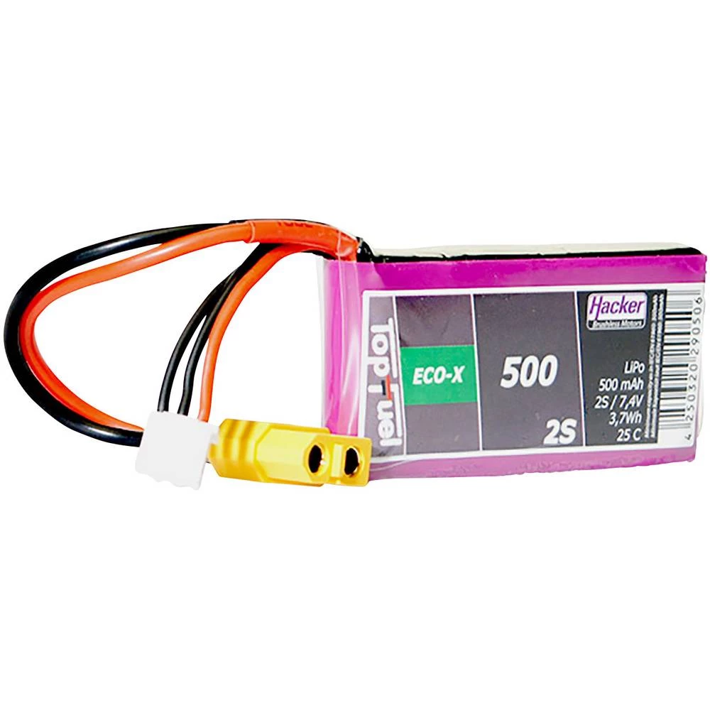 LiPo akumulatorski paket za modele 7.4 V 500 Broj ćelija: 2 25 C Hacker Softcase XT60 slika