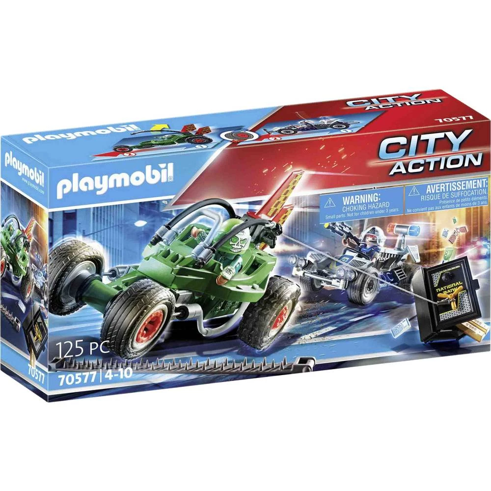 Playmobil® City Action Policijski Go-Kart: potraga za pljačkašem trezora 70577 slika