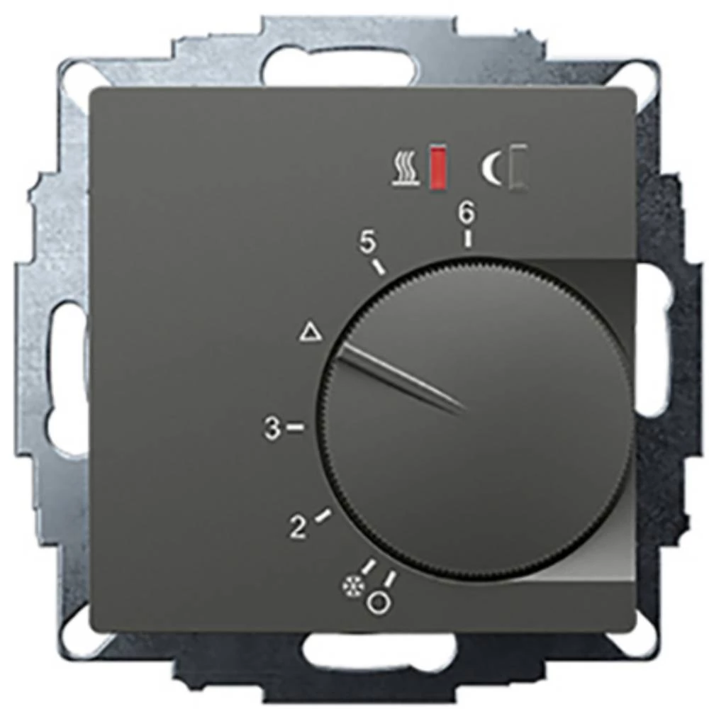 Eberle 547816054302 UTE 2800-R-Anthrazit-55 sobni termostat podžbukna kom. slika