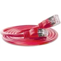 LAN (RJ45) Mreža Priključni kabel CAT 6 U/FTP 1 m Crvena Slim Wirewin slika