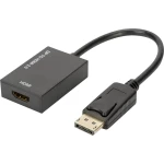 DisplayPort / HDMI Adapter [1x Muški konektor DisplayPort - 1x Ženski konektor HDMI] Crna Sa zaštitom, Podržava HDMI, Ultra HD (