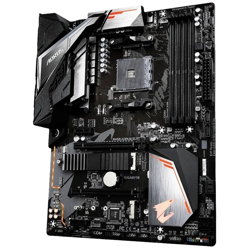 Gigabyte B450 AORUS ELITE V2 - 1.0 matična ploča Baza AMD AM4 Faktor oblika (detalji) ATX Set čipova matične ploče AMD® slika