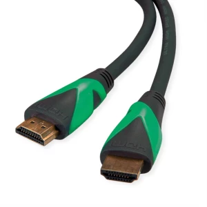 Roline green HDMI priključni kabel HDMI A utikač 2 m crna 11446011 bez halogena HDMI kabel slika