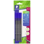 Staedtler triplus 334 R-3BK4 fineliner plava boja 0.3 mm 4 St.