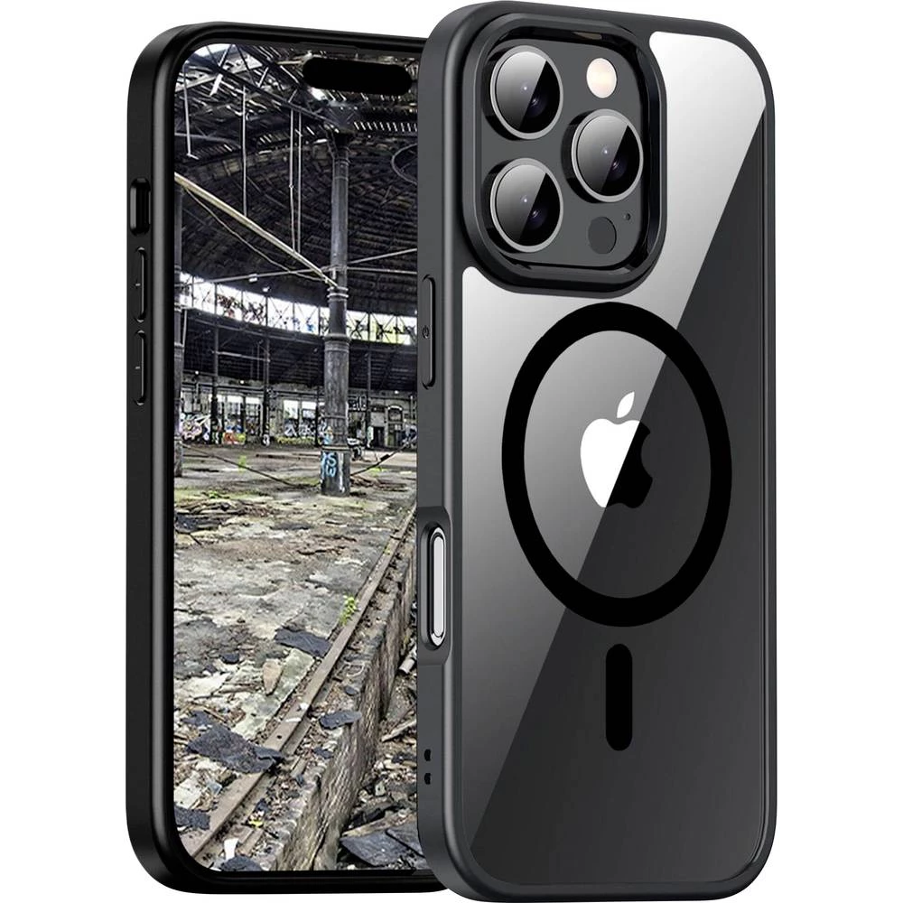 JT Berlin BackCase Pankow Hybrid stražnji poklopac za mobilni telefon Apple iPhone 16 Pro crna, prozirna MagSafe kompati slika