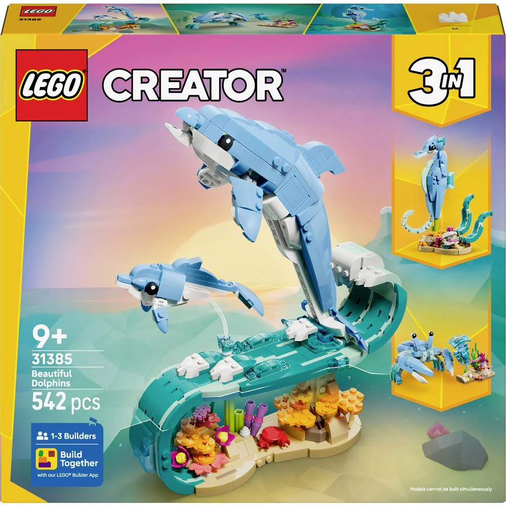 31385 LEGO® CREATOR Set morskih stvorenja 3 u 1: Prekrasni dupini (31385) slika