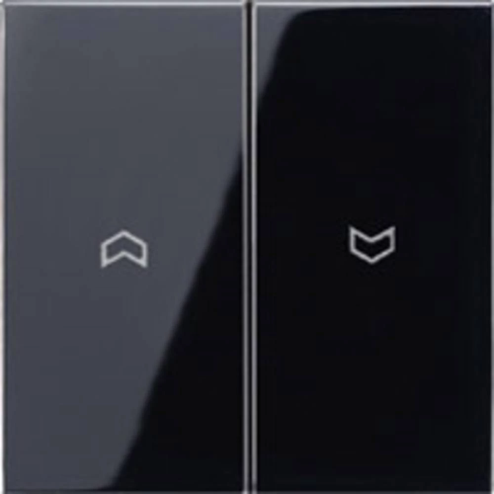 Jung 2-struki Poklopac Prekidač za rolete Crna LS995PSW slika