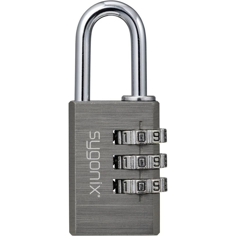 Sygonix SY-6932310 lokot 30 mm 3-Digit titan-siva zaključavanje s kombinacijom brojeva slika