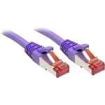 LINDY 47829 RJ45 mrežni kabel, Patch kabel cat 6 S/FTP 15.00 m ljubičasta sa zaštitom za nosić 1 St.