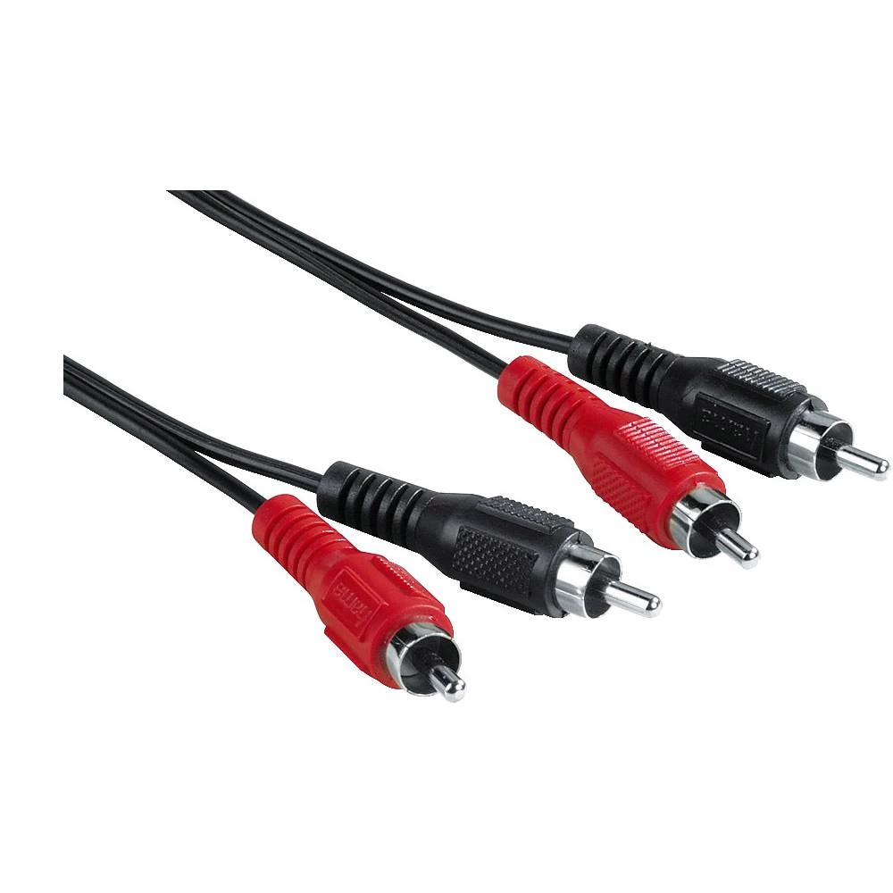 Cinch Audio Priključni kabel [2x Muški cinch konektor - 2x Muški cinch konektor] 1.50 m Crna Hama slika