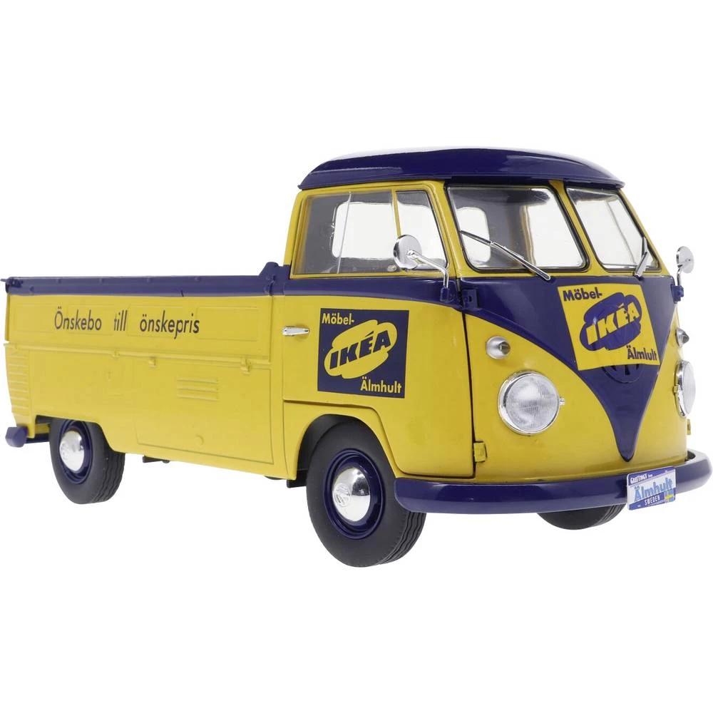 Solido model automobila Volkswagen (VW) T1 Pick-up žuti 1950 gotovi model model automobila slika