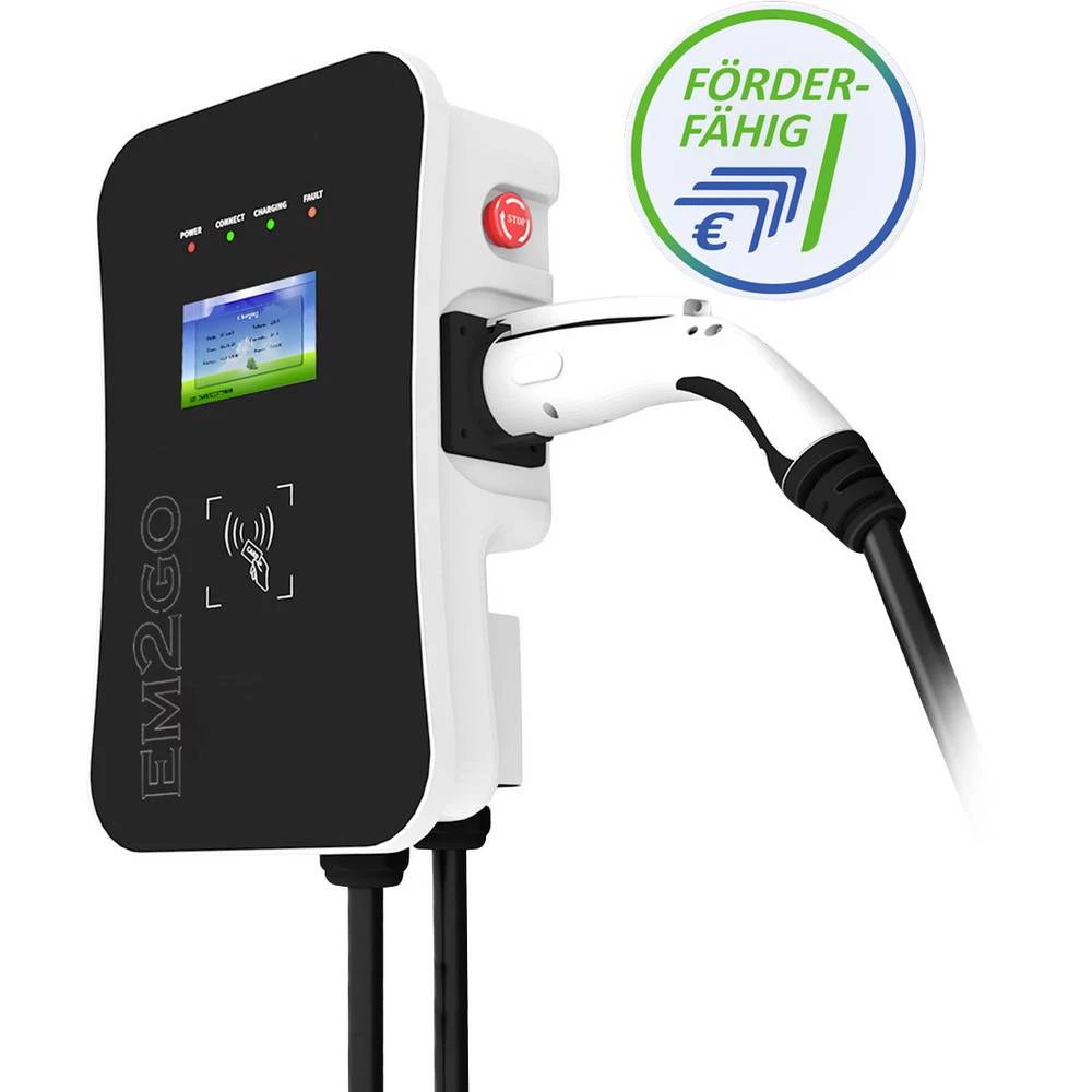 EM2GO EM011AC1OCPP stanica za punjenje e-mobilnost tip 2  16 A 11 kW RFID slika