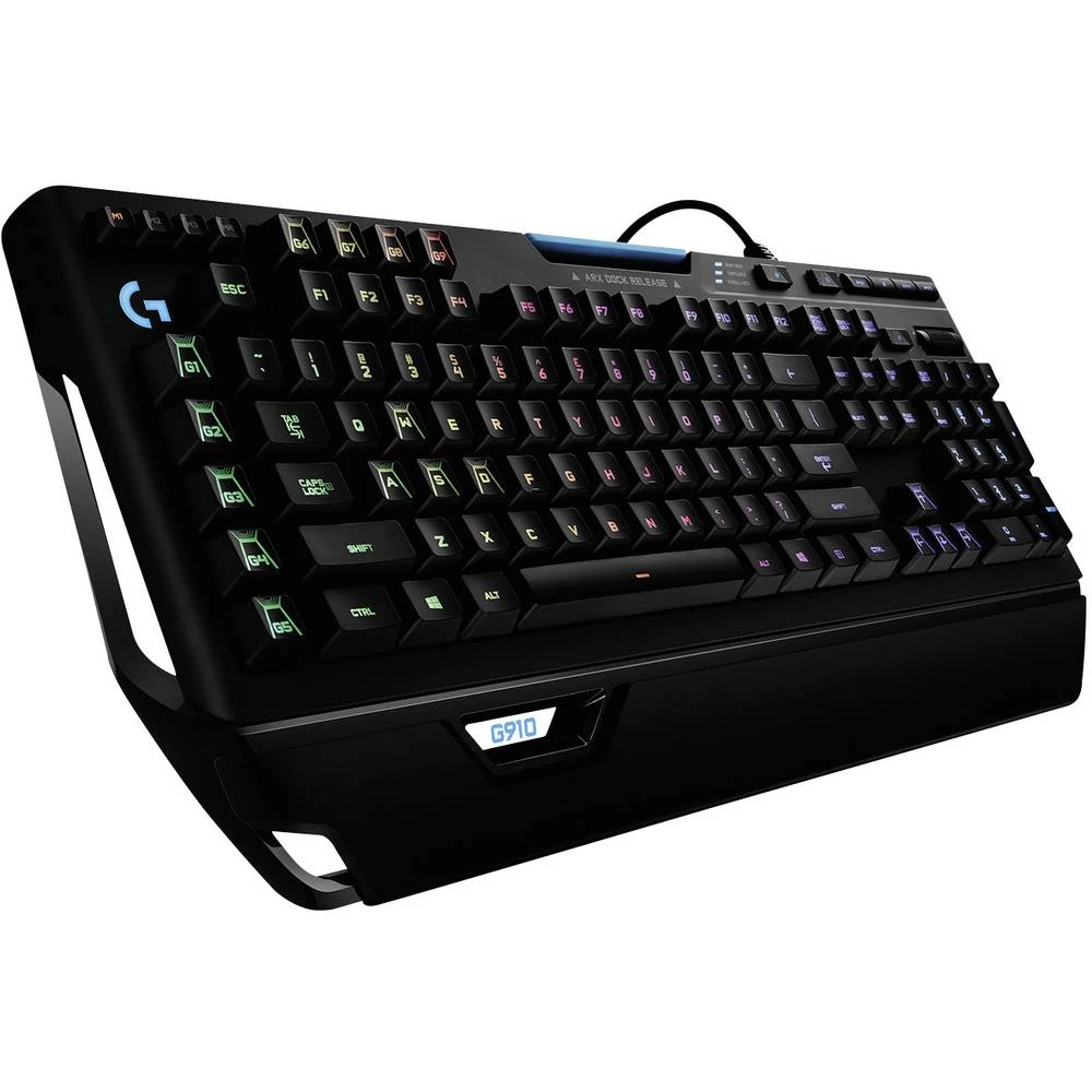 Logitech Gaming G910 žičani igraća tipkovnica njemački, qwerty, Windows ® crna slika