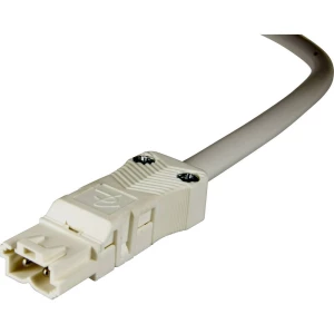 Adels-Contact 92815240 mrežni priključni kabel slobodan kraj - mrežni adapter Ukupan broj polova: 2 bijela 4.00 m 25 St. slika