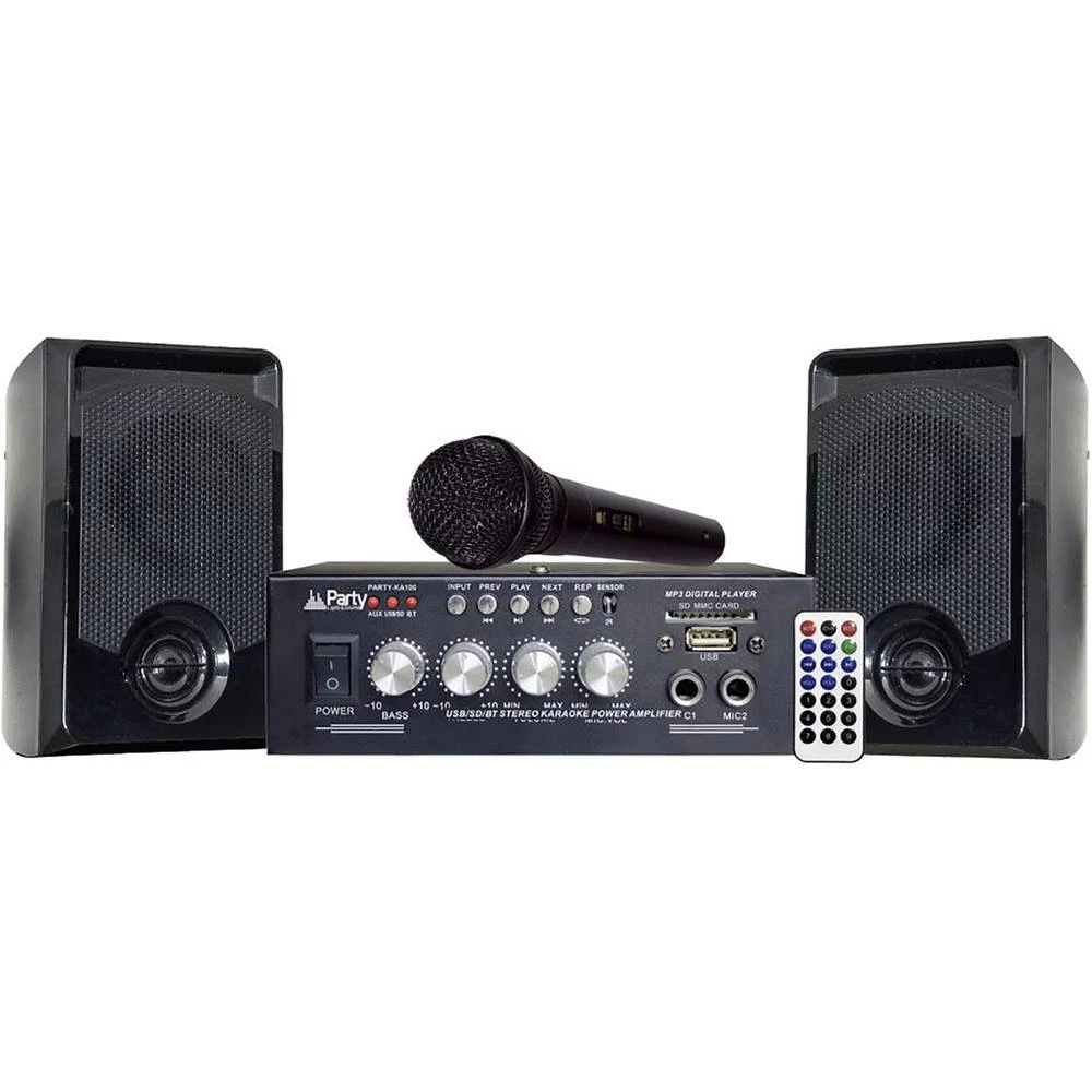Uređaj za karaoke Party KA100 Uklj. funkcija karaoke , Uklj. mikrofon slika