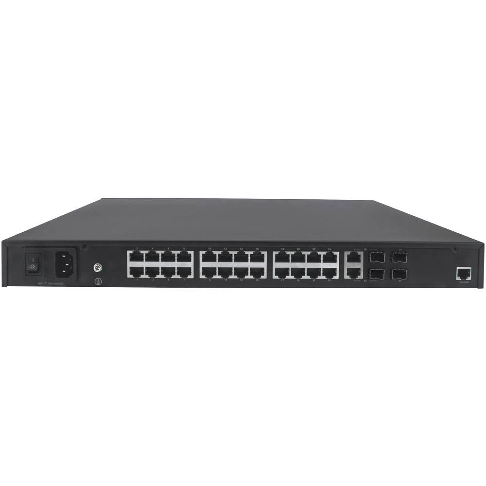 Intellinet 24 Port Gigab PoE+Managed AV-Switch 2xSFP Uplink Ports auf der Rückseite Layer2+ 19" mrežni prekidač RJ45/SFP 24 + 2 slika