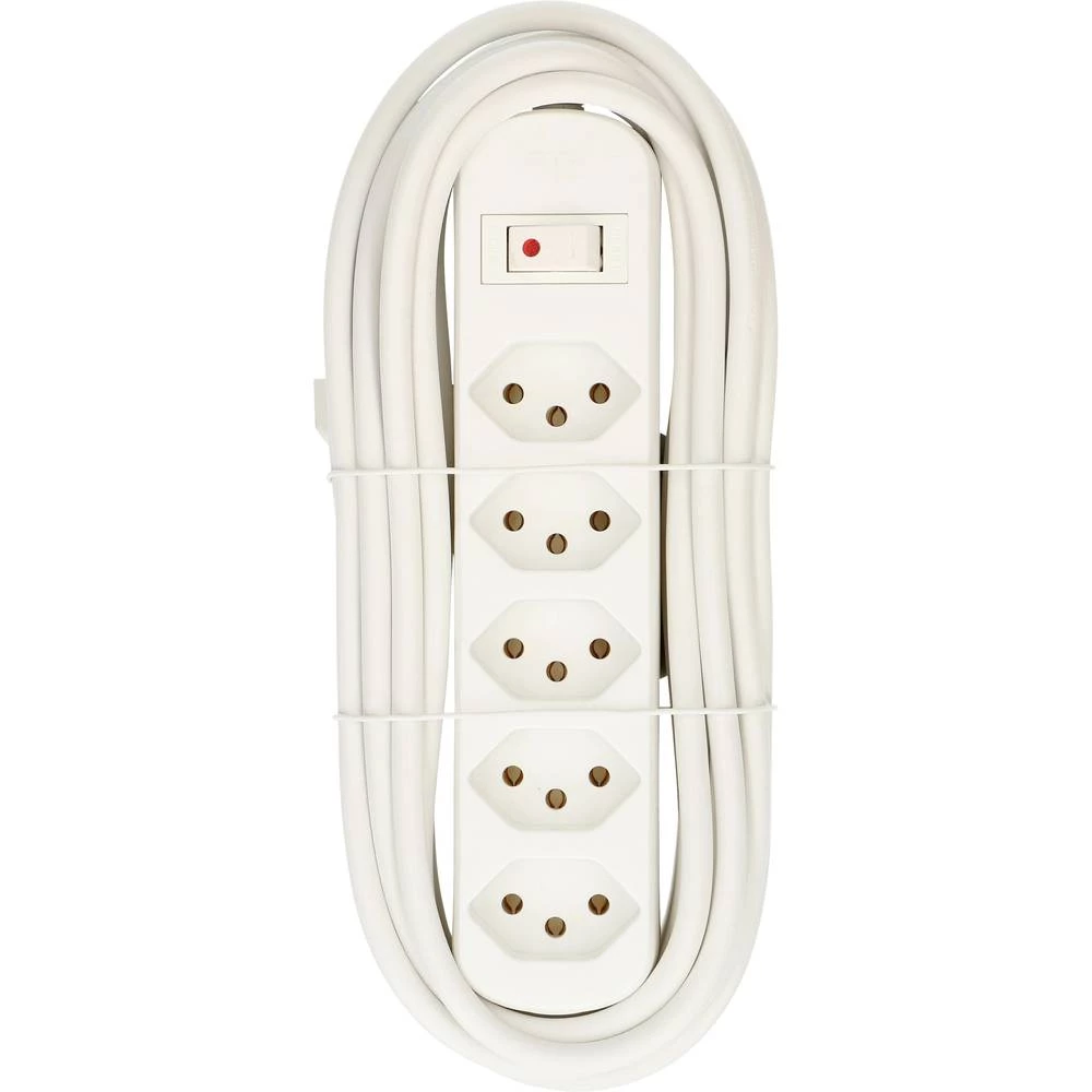 Max Hauri 160266 razdjelna letva s prekidačem 1 komad bijela ch utikač 1 St. slika