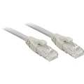 LINDY 45400 RJ45 mrežni kabel, Patch kabel cat 6 U/UTP 30.00 cm siva sa zaštitom za nosić 1 St. slika