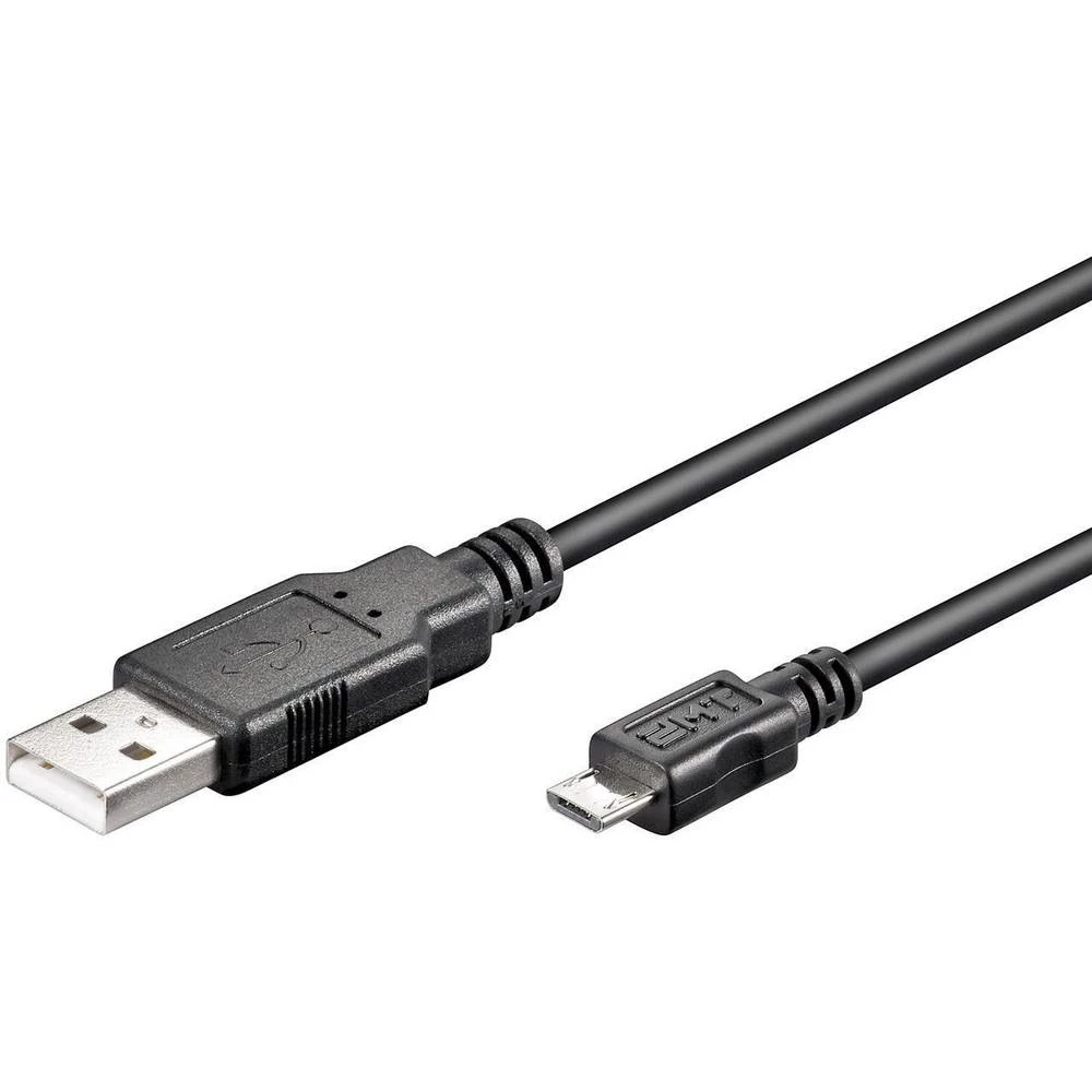 Goobay USB 2.0 Priključni kabel [1x Muški konektor USB 2.0 tipa A - 1x Muški konektor USB 2.0 tipa Micro B] 1 m Crna slika