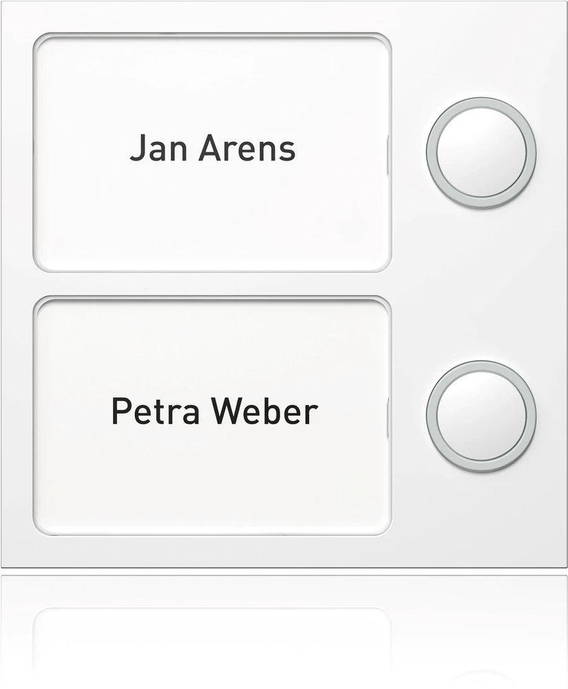 Ritto by Schneider 1875270 Video-portafon Schneider Electric Portier tipkovnica ima 2 gumba 95x95x33mm 1 8752/70 Bijela slika