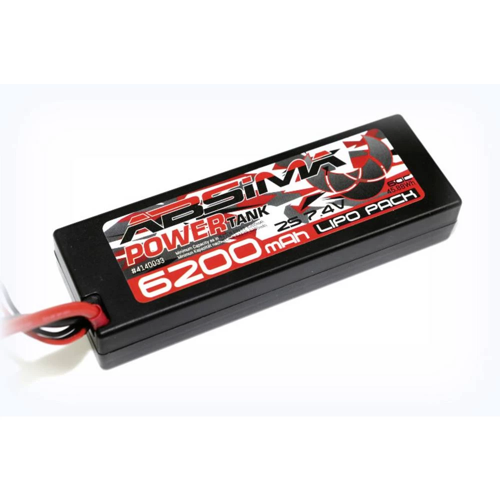 Absima lipo akumulatorski paket za modele 7.4 V 6200 mAh 60 C tvrdo kućište xt90 slika