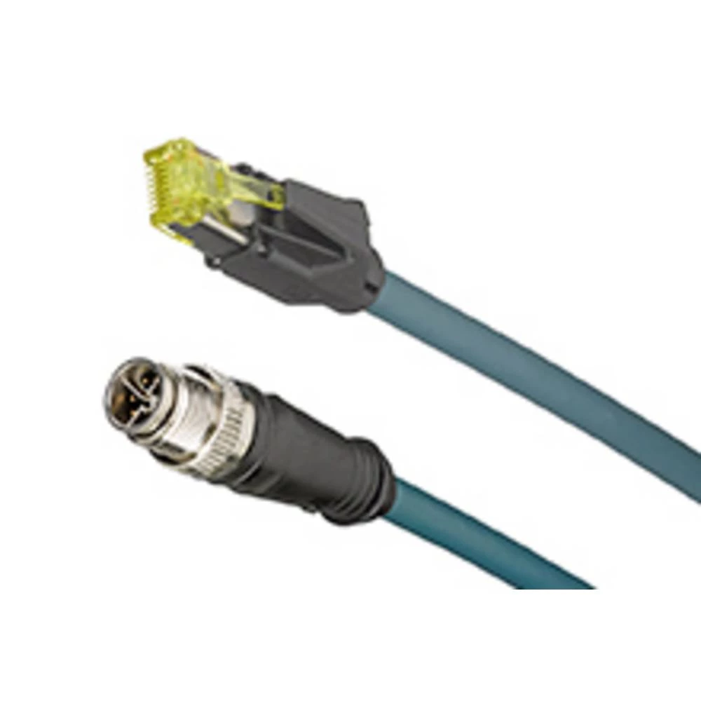 Molex 1203410501 Micro-Change M12 to Standard RJ-45 CAT6A Double-Ended Cordset, 8 Poles, Male (Straight) to Male (Straight slika