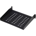 19 " Polica za uređaje mrežnog ormara 2 U Digitus DN-19 TRAY-2-55-SW Fiksna instalacija Prikladno za dubinu ormara: od 800 mm Cr slika