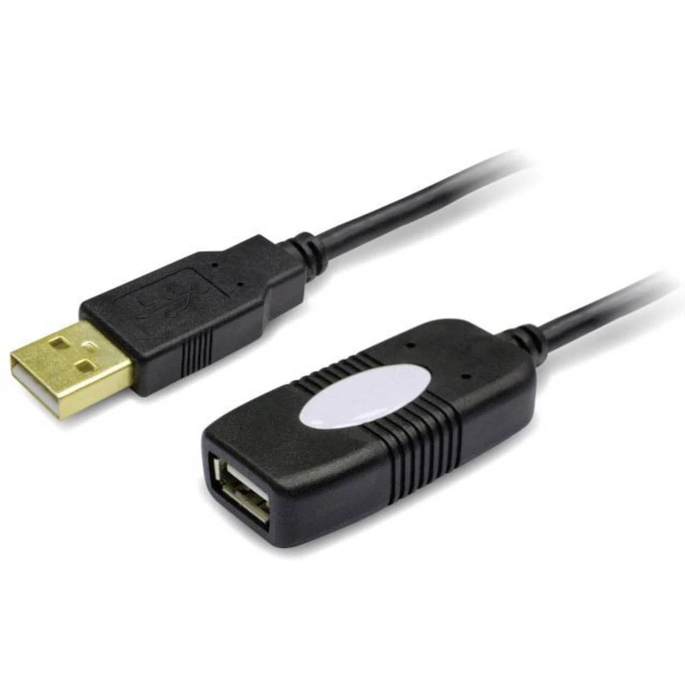 USB 2.0 Produžetak [1x Muški konektor USB 2.0 tipa A - 1x Ženski konektor USB 2.0 tipa A] Crna TECHly slika