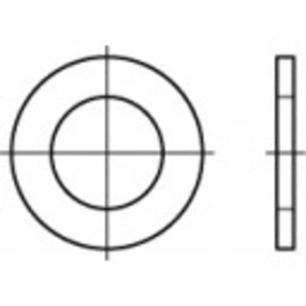 podložna pločica 2.5 mm 5 mm   nehrđajući čelik A2 2000 St. TOOLCRAFT  1060707 slika