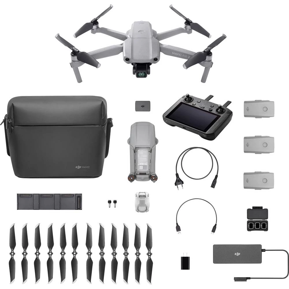 DJI Mavic Air 2 combo uklj. pametni kontroler kvadrokopter rtf zrakoplovna kamera svijetlosiva slika