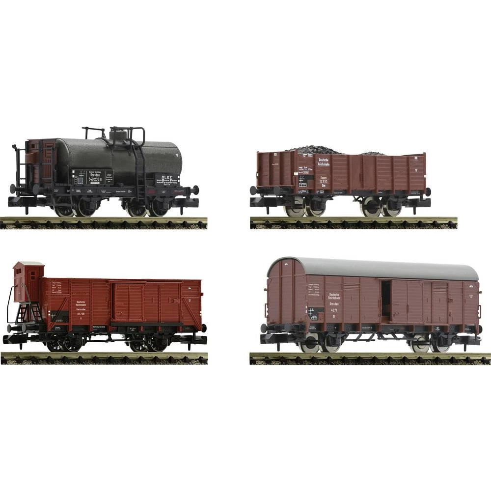 Fleischmann 880907 N set teretnih vagona od 4 DWM slika