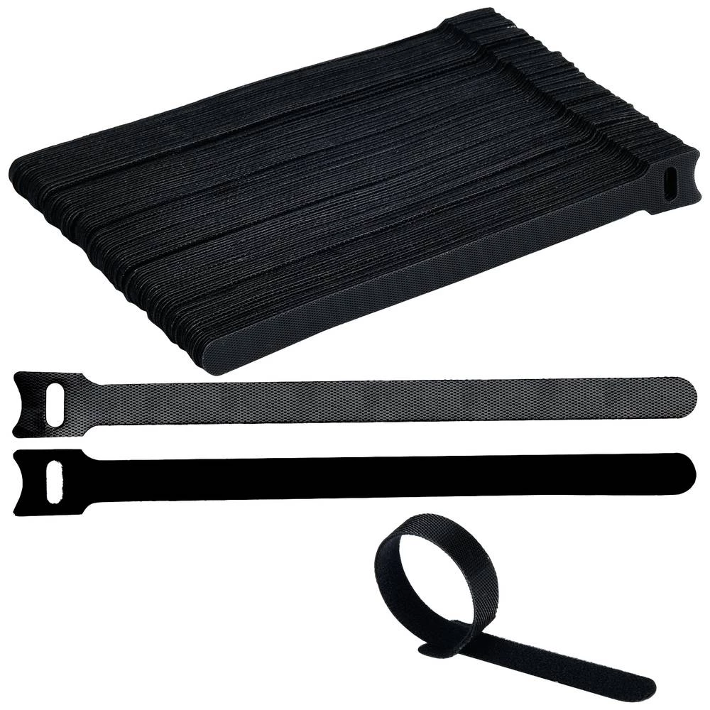 TRU COMPONENTS T24CA058 prianjajuća kabelska vezica za povezivanje grip i mekana vunena tkanina (D x Š) 200 mm x 12 mm c slika