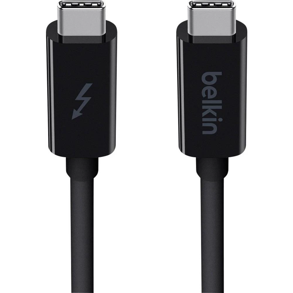 Belkin Thunderbolt&trade; 3 Priključni kabel [1x Thunderbolt&trade; 3 utikač C - 1x Thunderbolt&trade; 3 utikač C] 1 m Crna slika